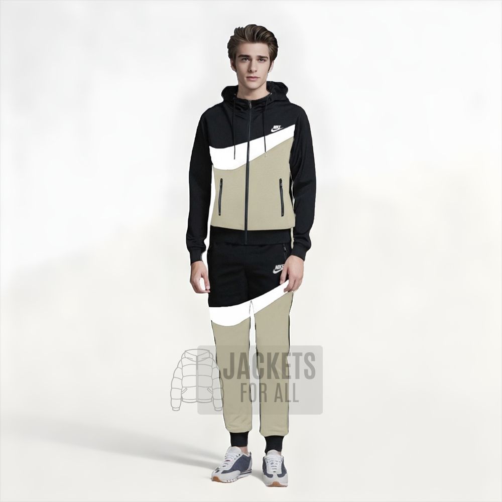 Σετ φόρμες Fleece Tech Nike Μαύρο-Μπεζ